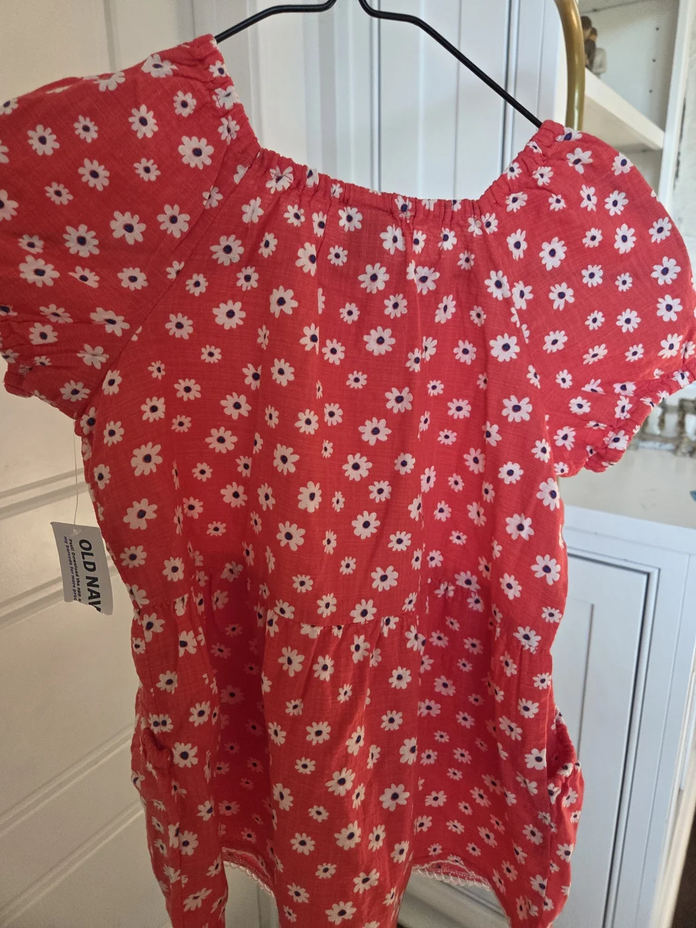 Old Navy Red Floral Daisy Dress for Girls - New With Tag - 3t